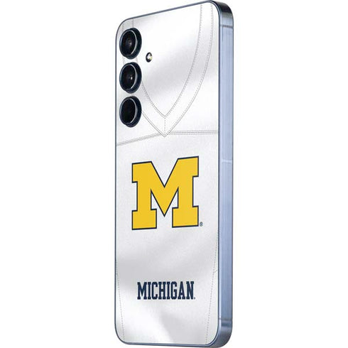 University of Michigan White Jersey Galaxy A35 5G Skin